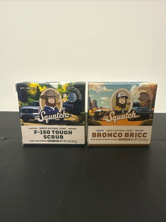 Dr. Squatch Other - Lot of 2 Dr. Squatch F-150 Touch Scrub & Bronco Bric Soap 5oz